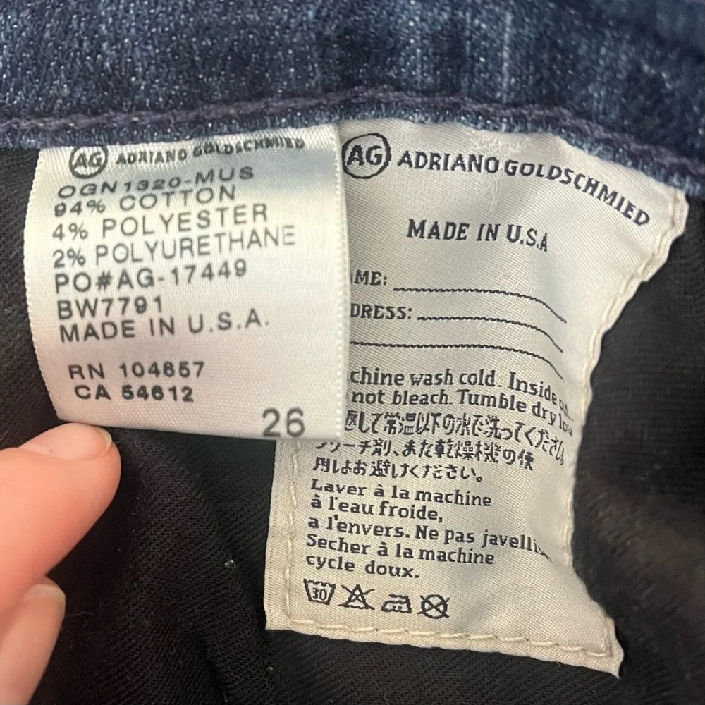 Adriano Goldschmied The Tomboy Relaxed Straight Crop Jeans Size 26 - Picture 5 of 14